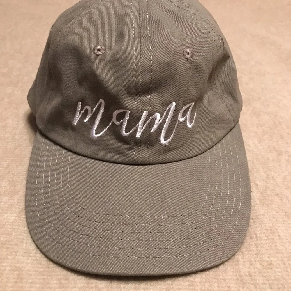 Mama Cap Hat classic 6 panel design w/ sweat-wicking support / adjustable close - Picture 13 of 16